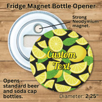 Lemon Background Bottle Opener
