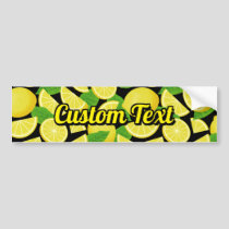 Lemon Background Bumper Sticker