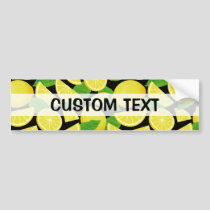 Lemon Background Bumper Sticker
