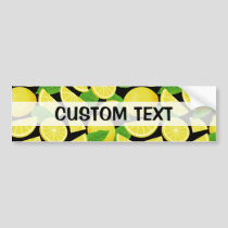 Lemon Background Bumper Sticker