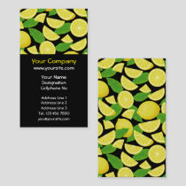 Lemon Background Business Card