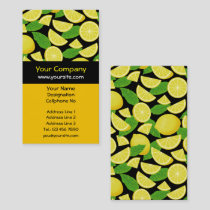 Lemon Background Business Card