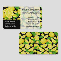 Lemon Background Business Card