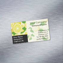 Lemon Background Business Card Magnet