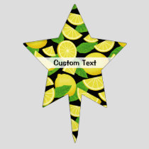 Lemon Background Cake Topper