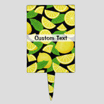Lemon Background Cake Topper