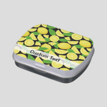 Lemon Background Candy Tin