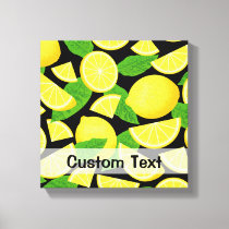 Lemon Background Canvas Print