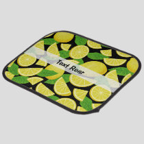 Lemon Background Car Floor Mat