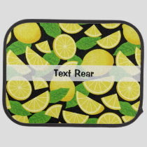 Lemon Background Car Floor Mat