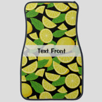 Lemon Background Car Floor Mat