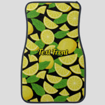 Lemon Background Car Floor Mat