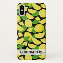 Lemon Background iPhone X Case