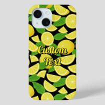 Lemon Background iPhone 15 Case