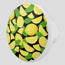 Lemon Background Ceramic Knob