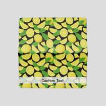 Lemon Background Checkbook Cover