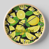 Lemon Background Clock