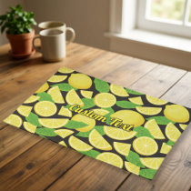 Lemon Background Cloth Placemat