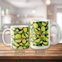 Lemon Background Coffee Mug