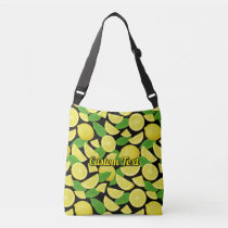 Lemon Background Crossbody Bag