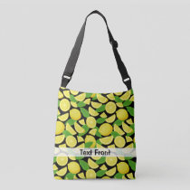 Lemon Background Crossbody Bag