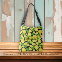 Lemon Background Crossbody Bag