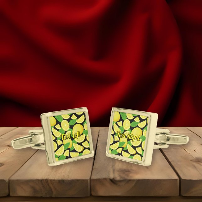 Lemon Background Cufflinks (Creator Uploaded)