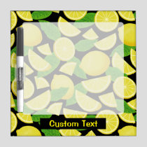 Lemon Background Dry Erase Board