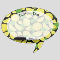 Lemon Background Dry Erase Board