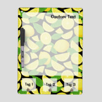Lemon Background Dry Erase Board
