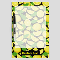 Lemon Background Dry Erase Board