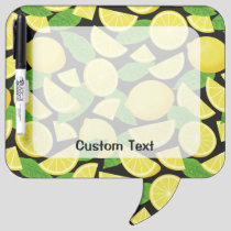 Lemon Background Dry Erase Board