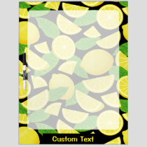 Lemon Background Dry Erase Board