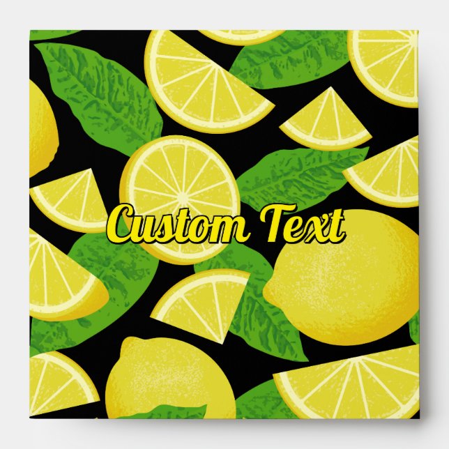 Lemon Background Envelope (Front)