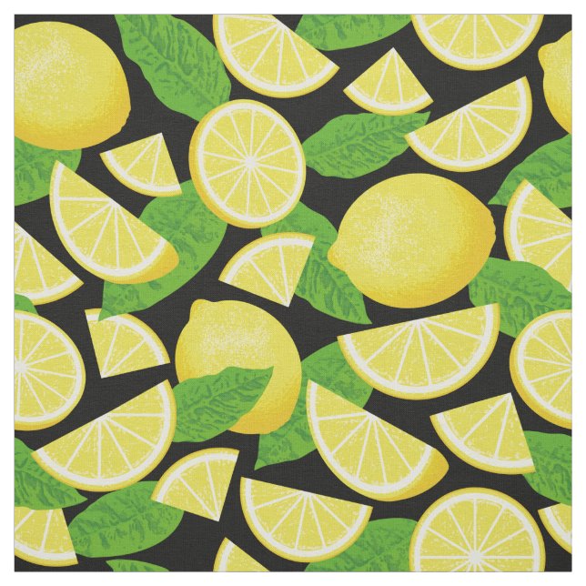 Lemon Background Fabric (Swatch)