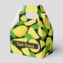Lemon Background Favor Box