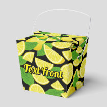 Lemon Background Favor Boxes