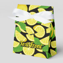 Lemon Background Favor Boxes