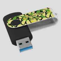 Lemon Background Flash Drive