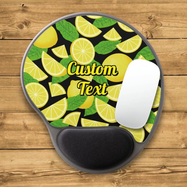 Lemon Background Gel Mouse Pad (Creator Uploaded)
