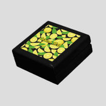 Lemon Background Gift Box