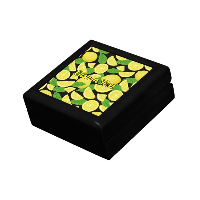 Lemon Background Gift Box (Side)