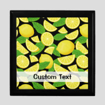 Lemon Background Gift Box