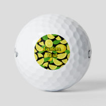 Lemon Background Golf Balls