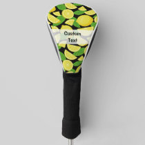 Lemon Background Golf Head Cover