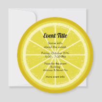 Lemon Background Invitation