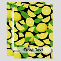 Lemon Background Invitation
