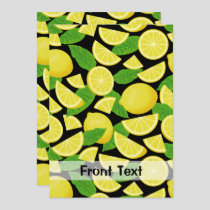 Lemon Background Invitation