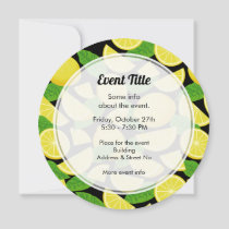 Lemon Background Invitation