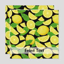 Lemon Background Invitation